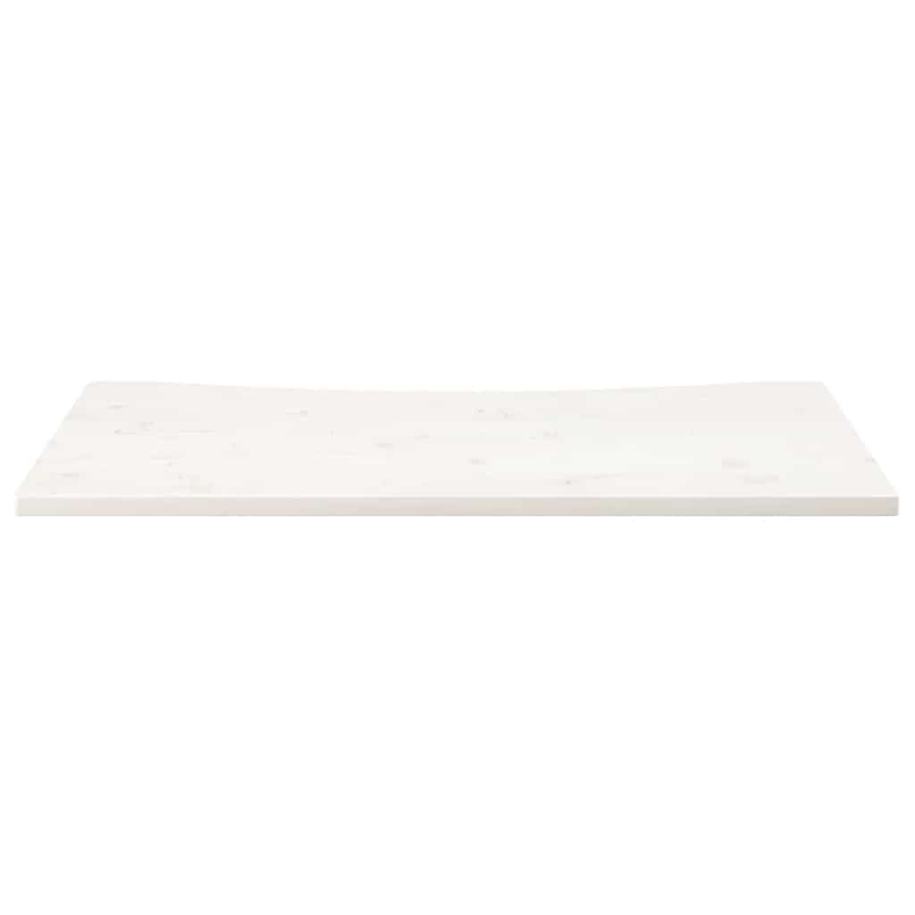 Desk Top White 100x50x2.5 cm Solid Wood Pine
