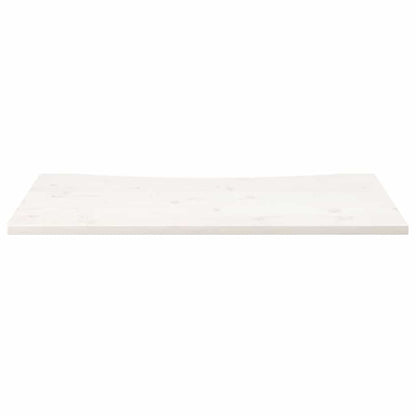 Desk Top White 110x55x2.5 cm Solid Wood Pine