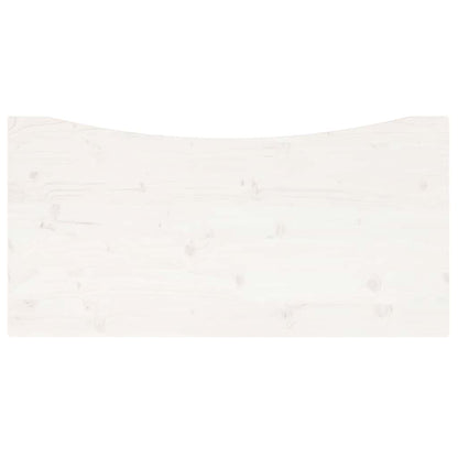 Desk Top White 110x55x2.5 cm Solid Wood Pine