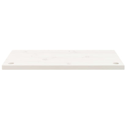 Desk Top White 80x40x2.5 cm Solid Wood Pine