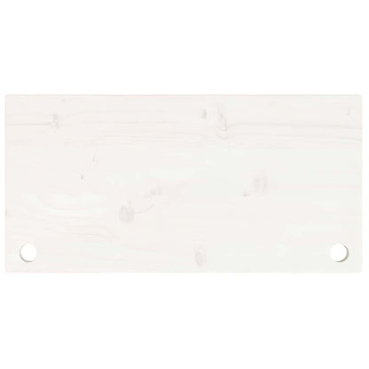 Desk Top White 80x40x2.5 cm Solid Wood Pine