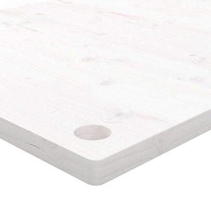 Desk Top White 80x40x2.5 cm Solid Wood Pine