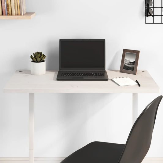Desk Top White 80x40x2.5 cm Solid Wood Pine
