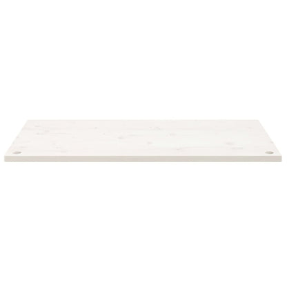 Desk Top White 100x50x2.5 cm Solid Wood Pine
