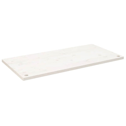 Desk Top White 110x55x2.5 cm Solid Wood Pine