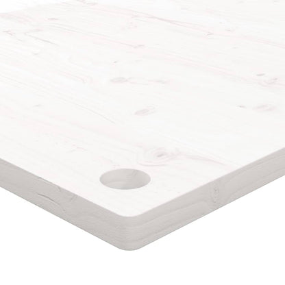 Desk Top White 110x55x2.5 cm Solid Wood Pine