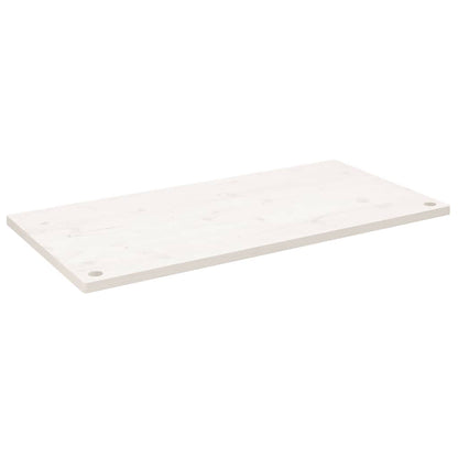 Desk Top White 100x60x2.5 cm Solid Wood Pine