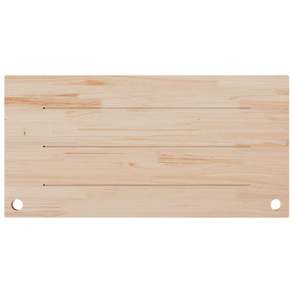 Desk Top White 100x60x2.5 cm Solid Wood Pine