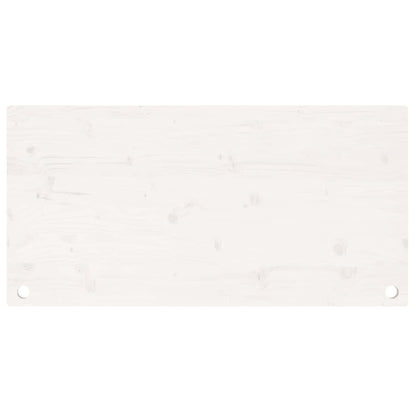 Desk Top White 100x60x2.5 cm Solid Wood Pine