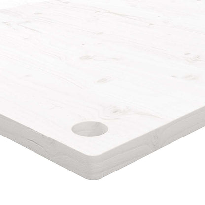 Desk Top White 100x60x2.5 cm Solid Wood Pine