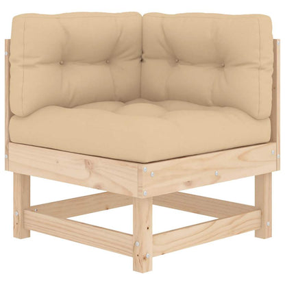 Solid Pine Corner Sofa with Cushions - Stylish & Durable Seating