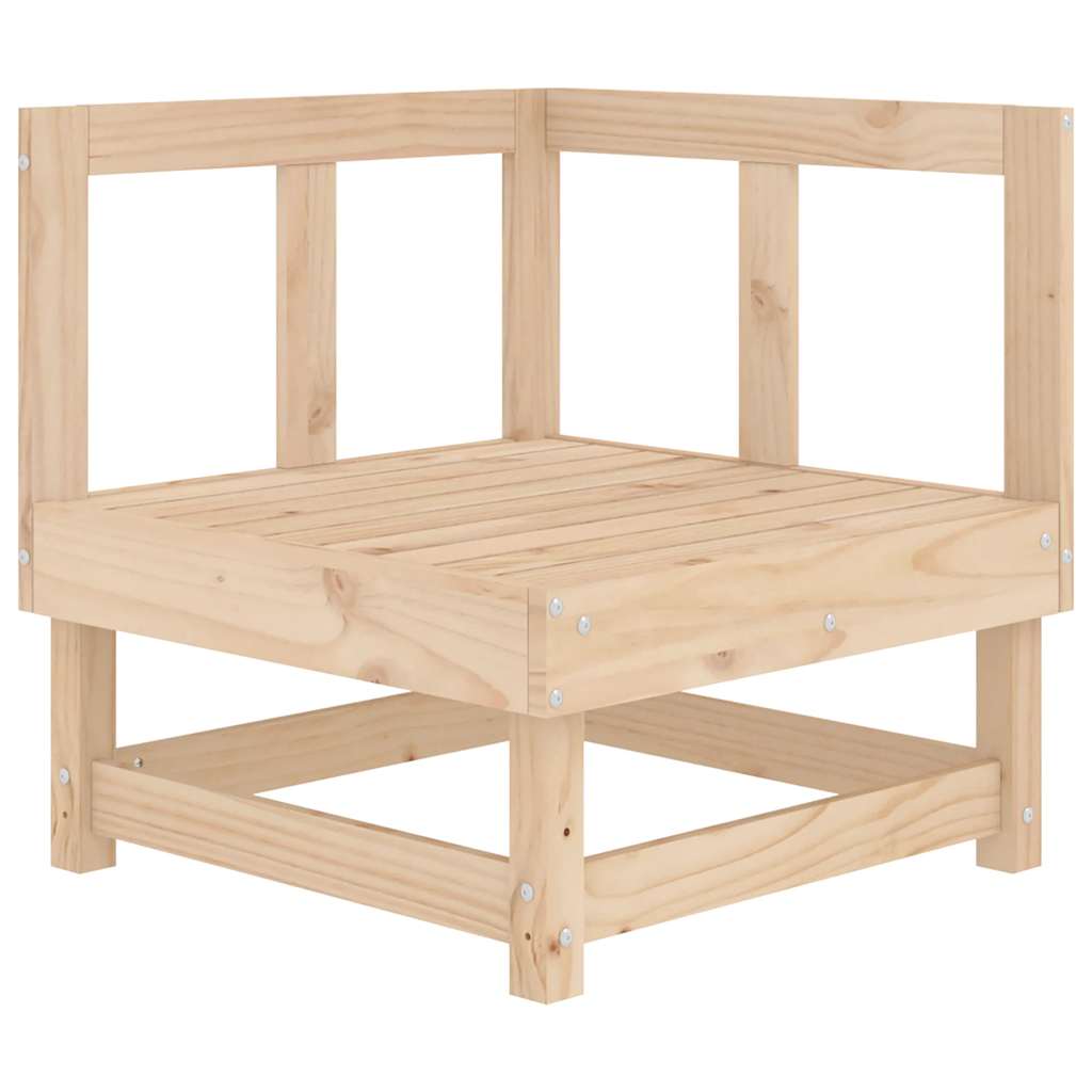 Solid Pine Corner Sofa with Cushions - Stylish & Durable Seating