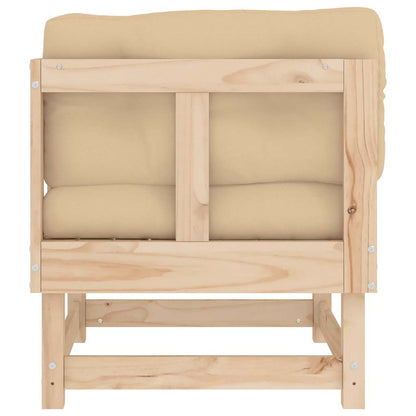 Solid Pine Corner Sofa with Cushions - Stylish & Durable Seating
