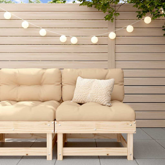 Solid Pine Middle Sofa w/ Cushions - Elegant & Durable Seating