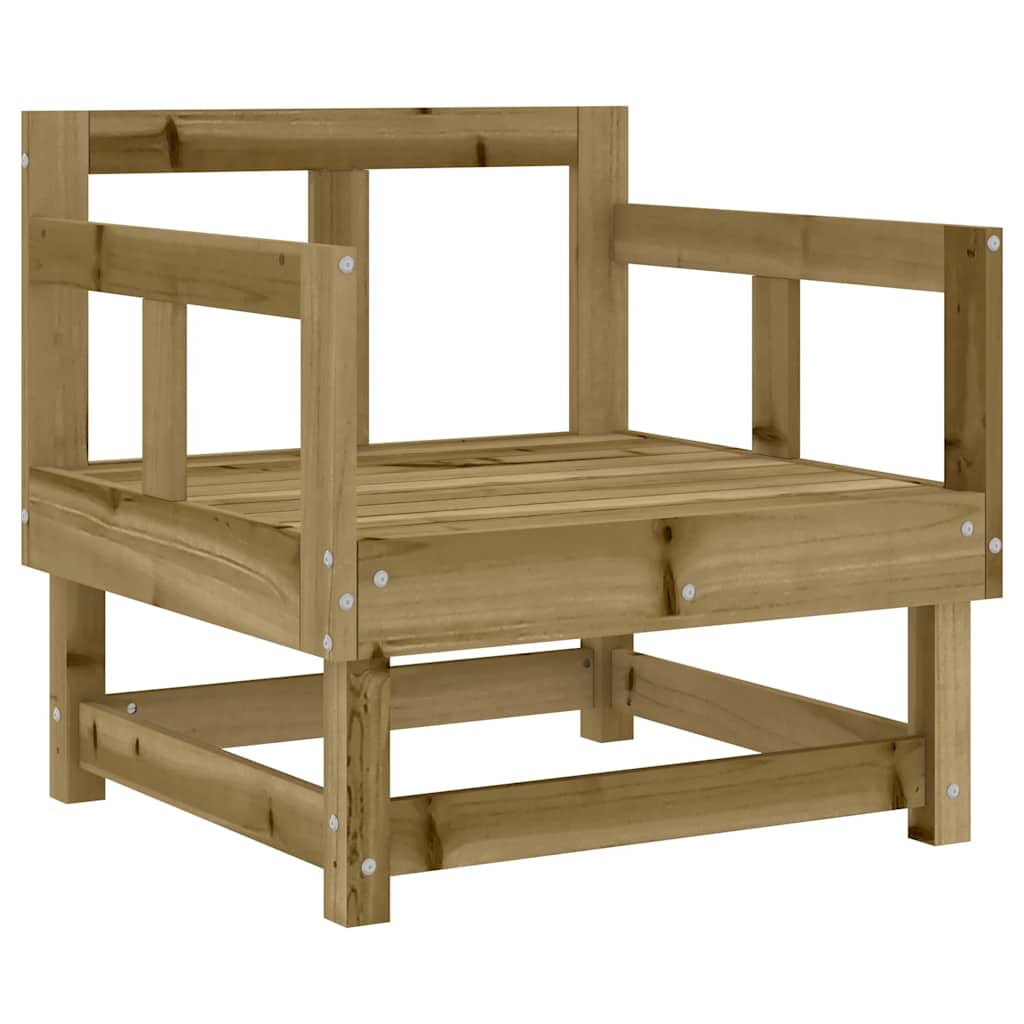 2-Piece Pine Wood Garden Chairs with Cushions - Durable & Stylish