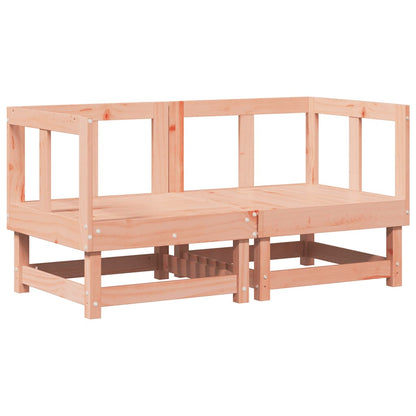 Solid Wood Douglas Corner Sofas with Cushions, 2-Piece Set