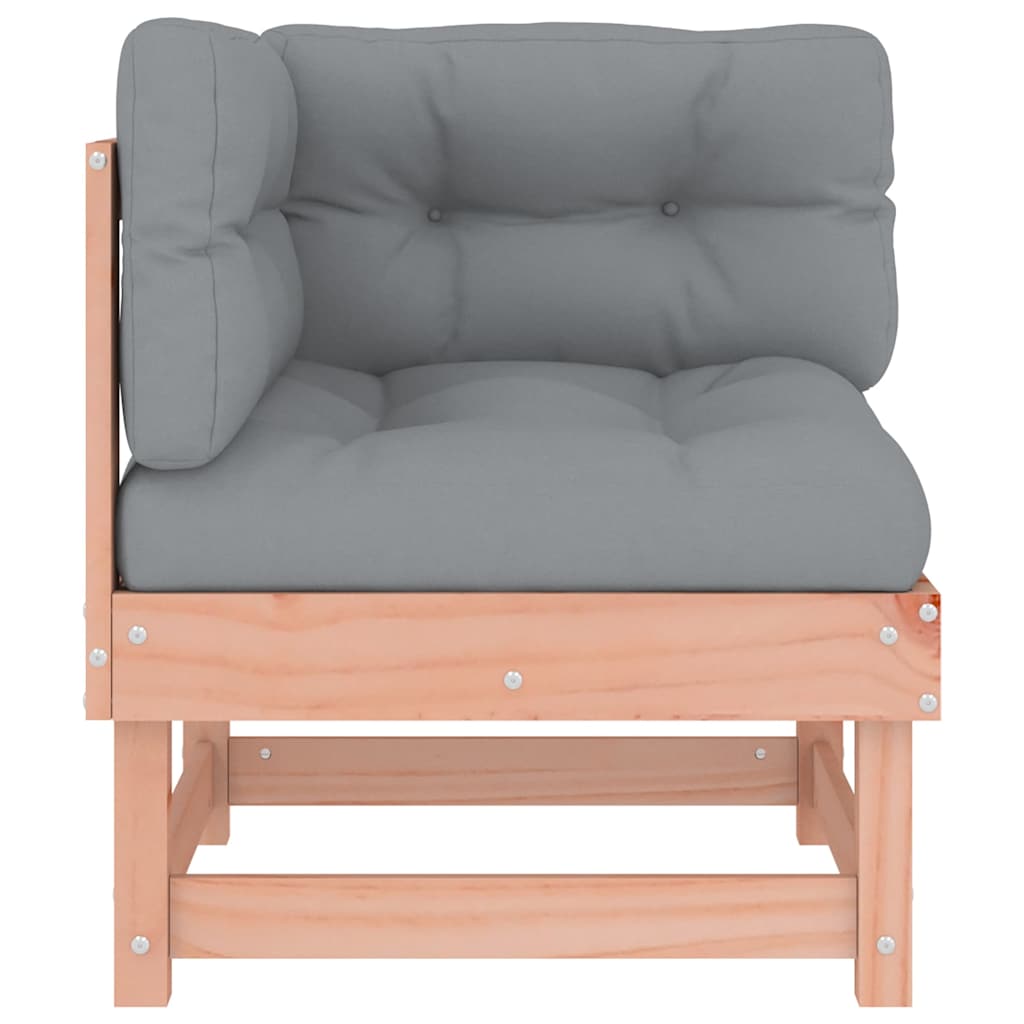 Solid Wood Douglas Corner Sofas with Cushions, 2-Piece Set