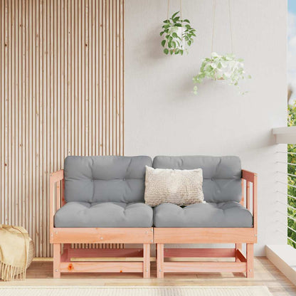 Solid Wood Douglas Corner Sofas with Cushions, 2-Piece Set