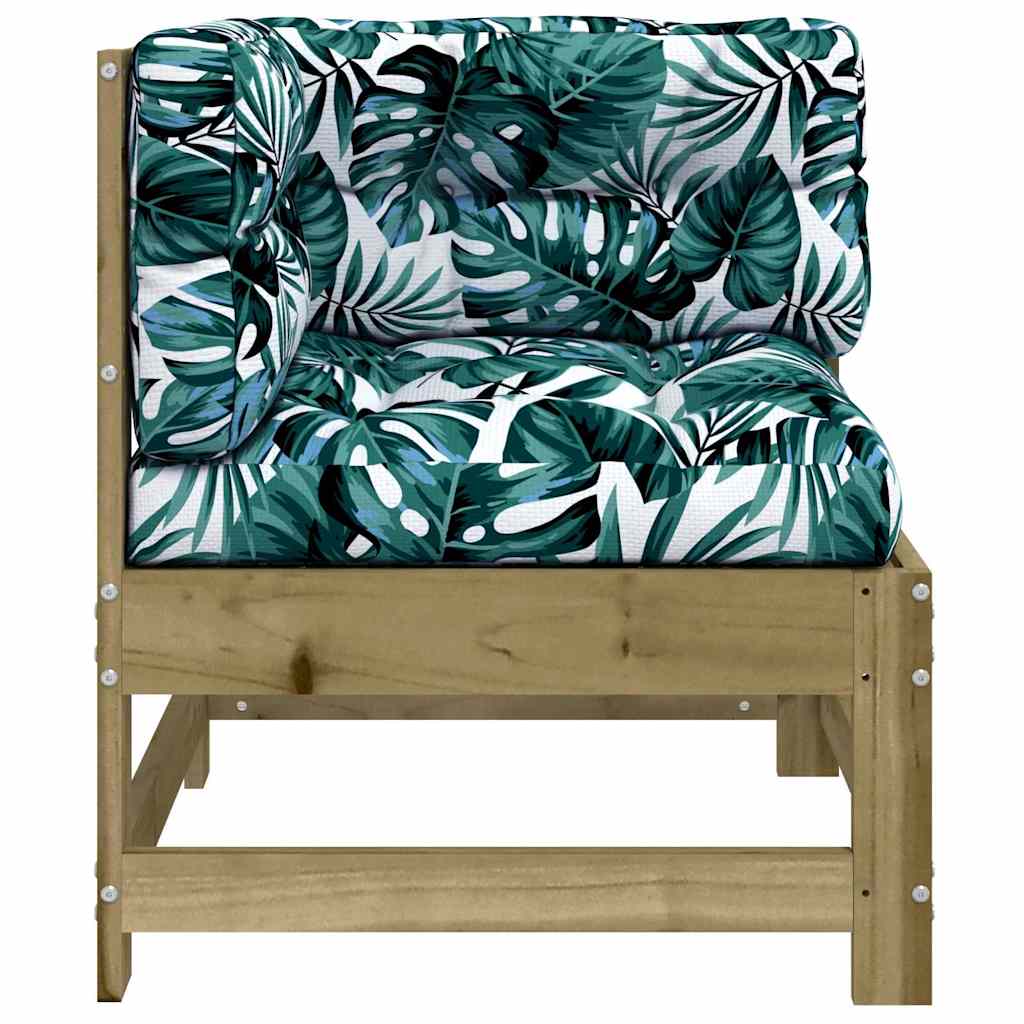 Pine Wood Corner Sofa with Cushions – Stylish & Durable Seating