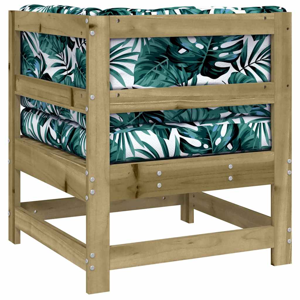Pine Wood Corner Sofa with Cushions – Stylish & Durable Seating