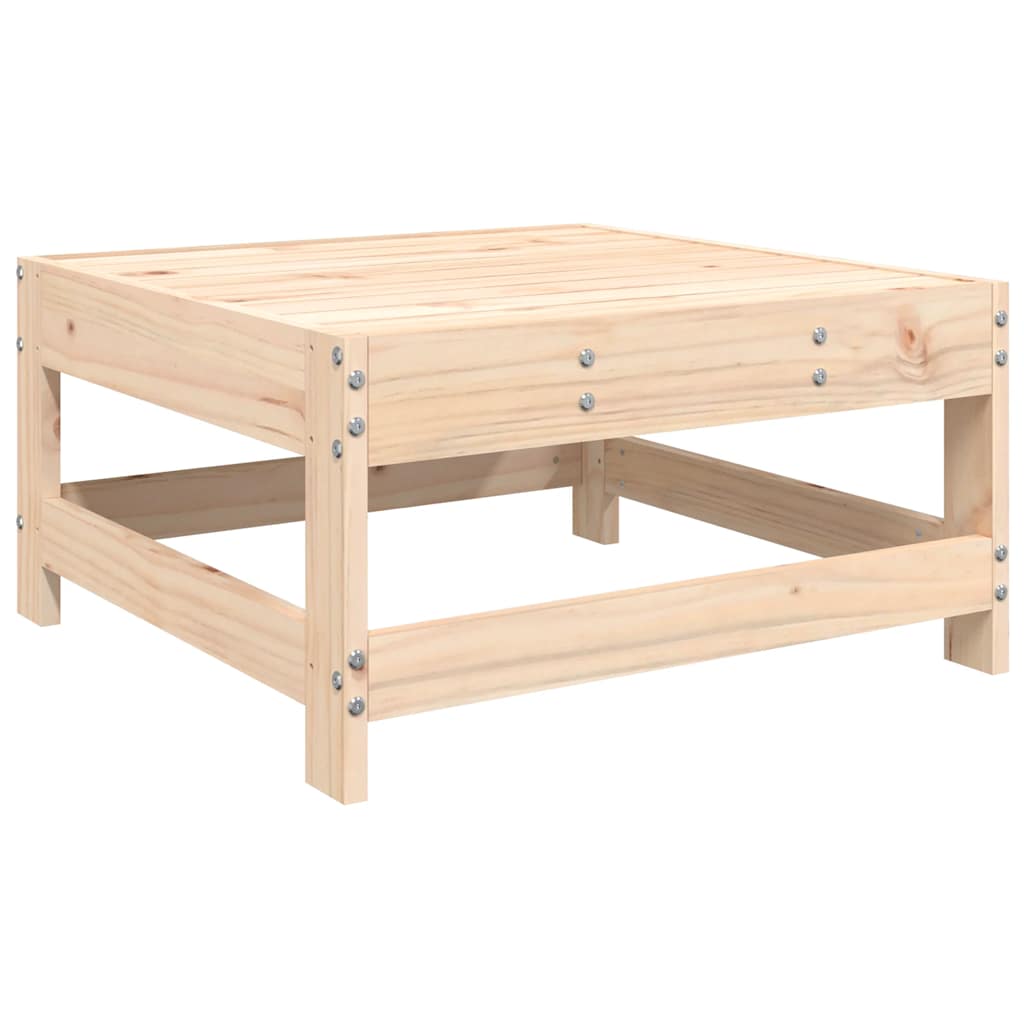 Solid Pine Garden Footstool with Cushion - Comfortable & Stylish