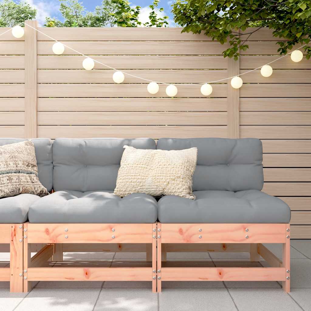 2-Pc Solid Wood Douglas Middle Sofas with Cushions - Stylish Comfort