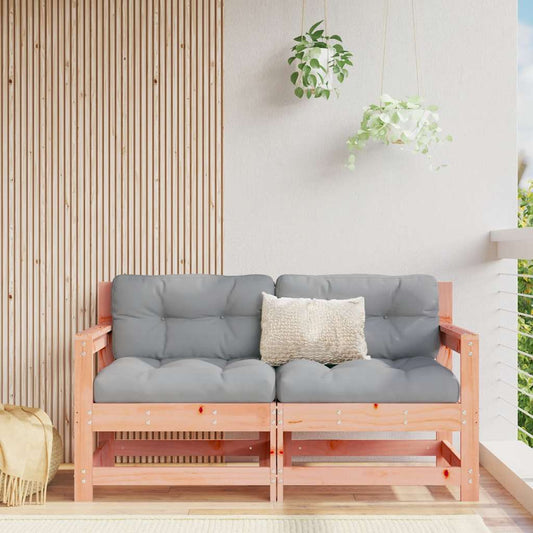 Garden Chairs with Cushions 2 pcs Solid Wood Douglas