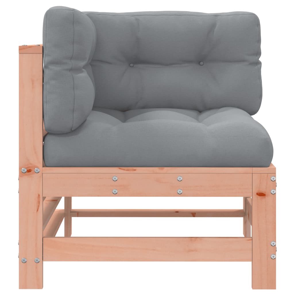 Solid Wood Douglas Corner Sofa with Cushions - Stylish Comfort