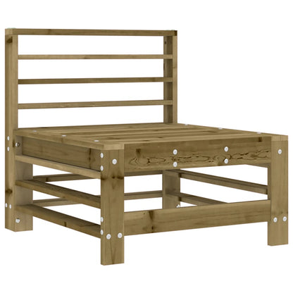 Elegant Pine & Cushions Mid Sofa – Durable Impregnated Wood