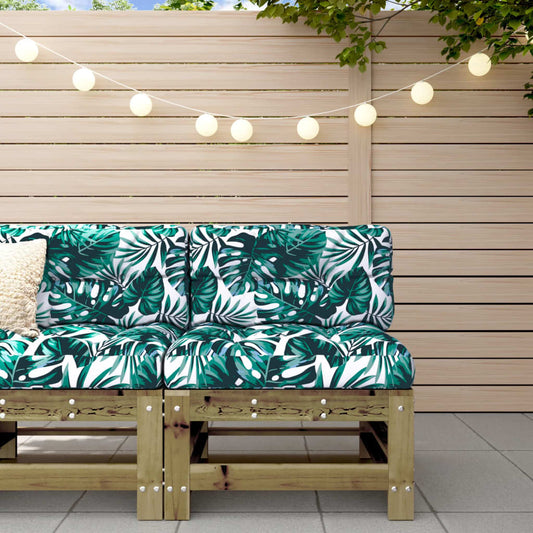 Elegant Pine & Cushions Mid Sofa – Durable Impregnated Wood