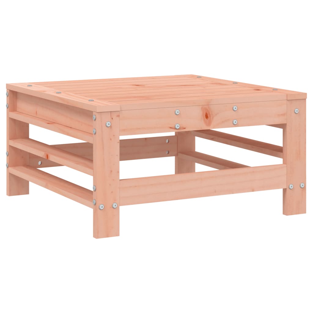 Solid Wood Douglas Garden Footstool with Cushion - Stylish Comfort