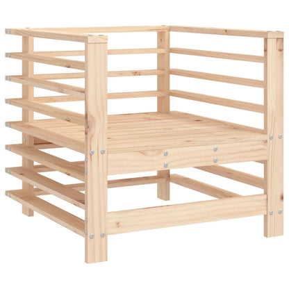 Comfortable 2-Piece Pine Wood Garden Chairs with Cushions