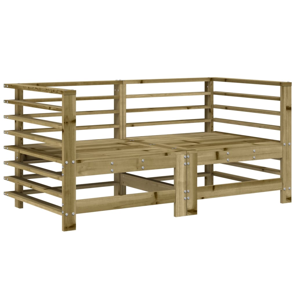 2-Piece Corner Sofas with Cushions - Impregnated Pine Wood