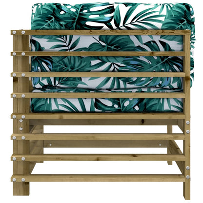 2-Piece Corner Sofas with Cushions - Impregnated Pine Wood