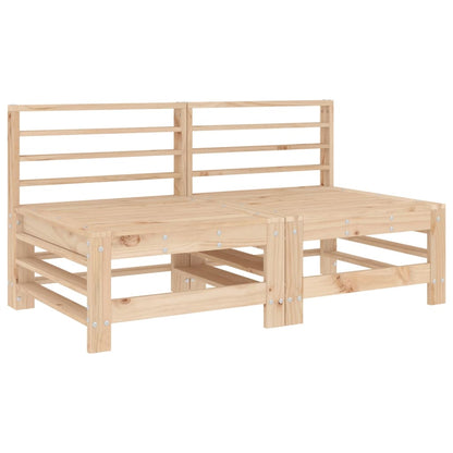 Solid Pine 2-Pc Middle Sofas with Cushions - Durable & Stylish