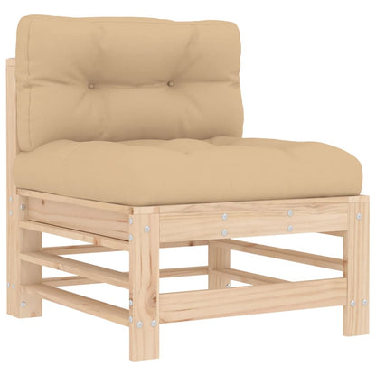 Solid Pine 2-Pc Middle Sofas with Cushions - Durable & Stylish