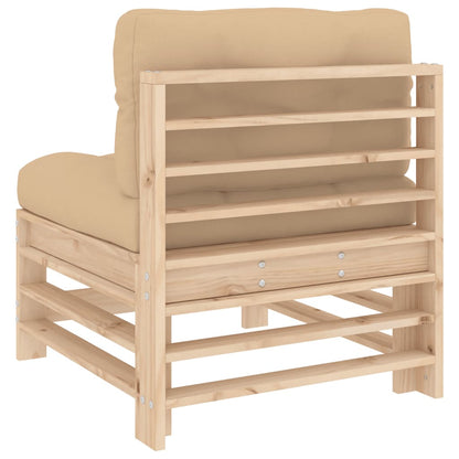 Solid Pine 2-Pc Middle Sofas with Cushions - Durable & Stylish