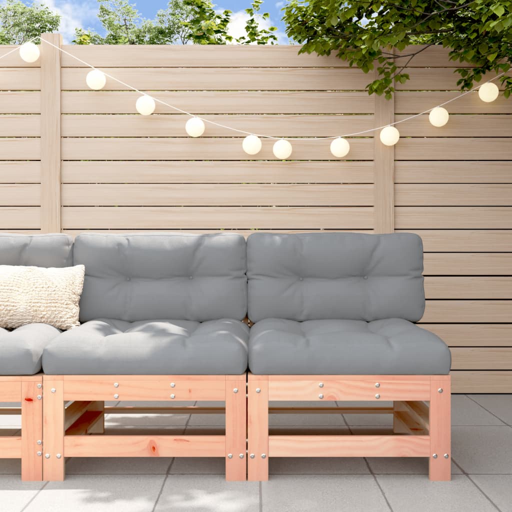 Solid Wood Douglas 2-Piece Middle Sofas with Cushions - Stylish Comfort