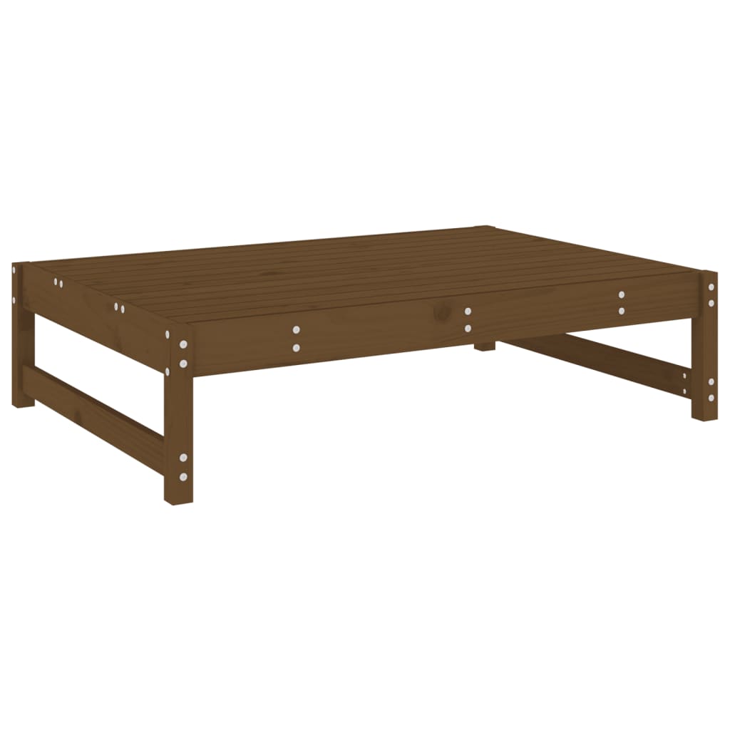 Solid Pine Honey Brown Garden Footstool 120x80 cm