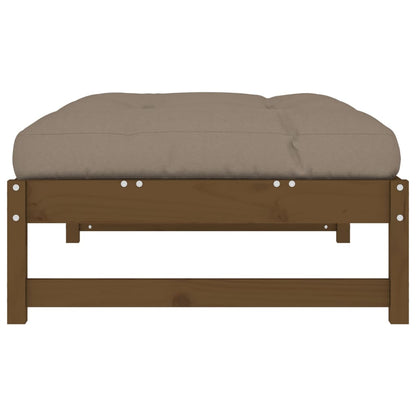 Solid Pine Honey Brown Garden Footstool 120x80 cm