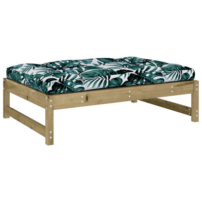 Impregnated Pine Wood Garden Footstool - 120x80 cm
