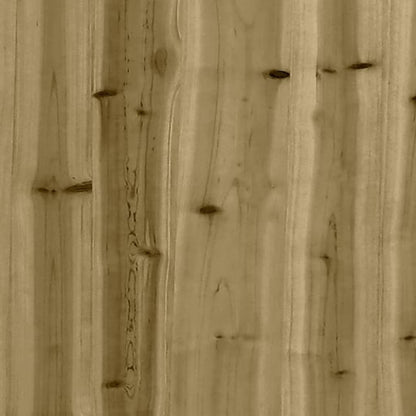 Impregnated Pine Wood Garden Footstool - 120x80 cm