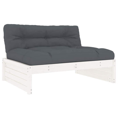 Elegant White Pine Sofa - 120x80 cm - Solid Wood Design