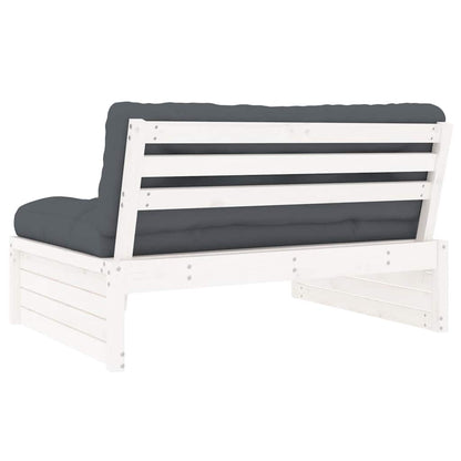 Elegant White Pine Sofa - 120x80 cm - Solid Wood Design