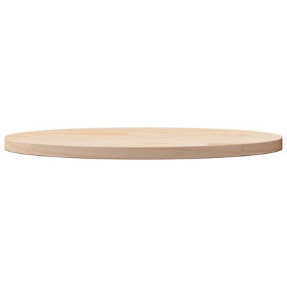 Solid Pine Oval Tabletop 60x30x2.5 cm - Durable Wooden Surface