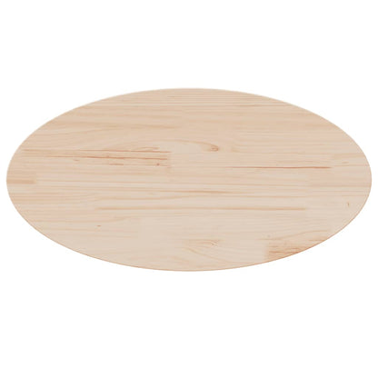 Solid Pine Oval Tabletop 60x30x2.5 cm - Durable Wooden Surface