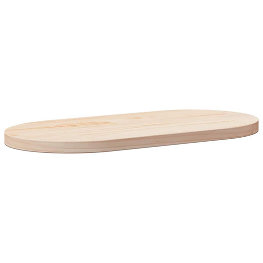 Solid Pine Oval Table Top 70x35x2.5 cm - Durable Wood Design