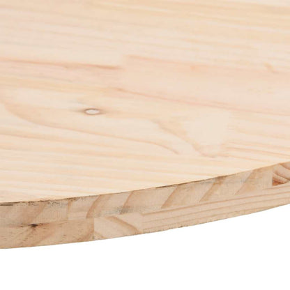 Solid Pine Oval Table Top 70x35x2.5 cm - Durable Wood Design