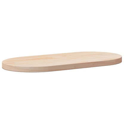 Solid Wood Pine Oval Table Top 80x40x2.5 cm - Elegant Design
