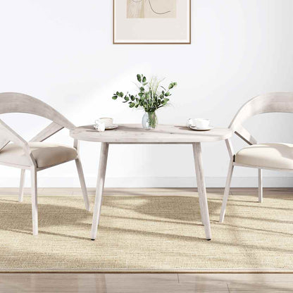 Solid Pine Oval Table Top - White, 90x45x2.5 cm